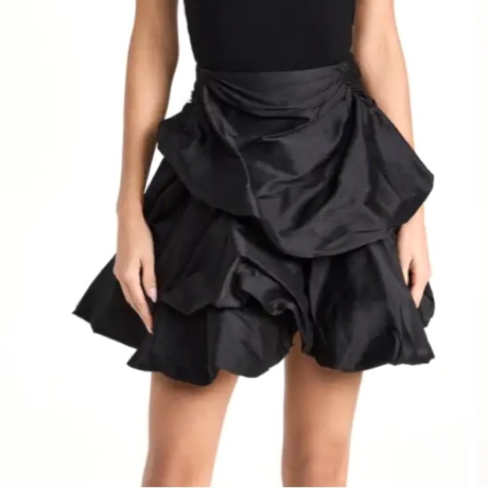 Morgane Le Fay Midnight Black Layered Mini Skirt